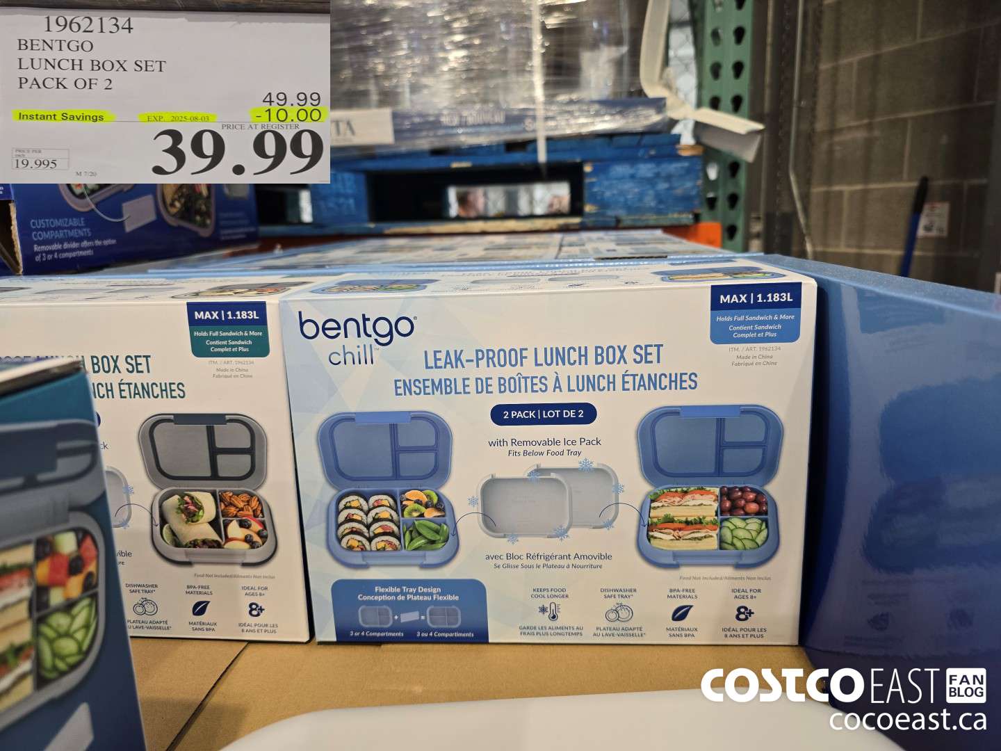 1962134 BENTGO LUNCH BOX SET PACK OF 2 ($10.00 INSTANT SAVINGS EXPIRES ON 2025-08-03) $39.99