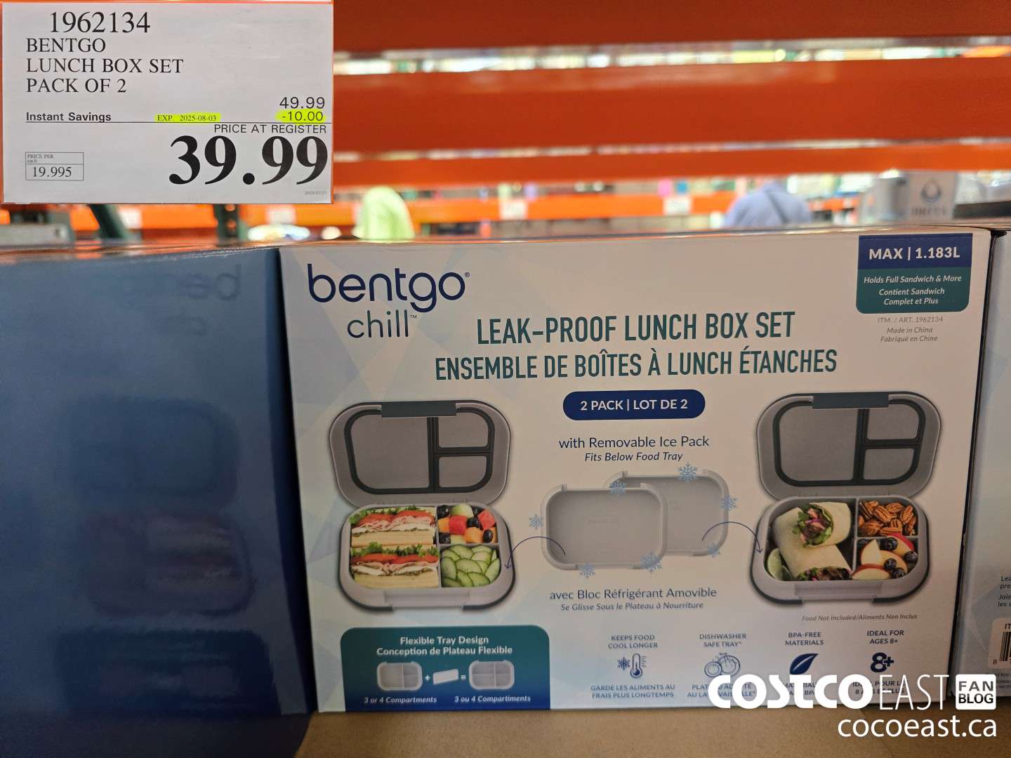 1962134 BENTGO LUNCH BOX SET PACK OF 2 ($10.00 INSTANT SAVINGS EXPIRES ON 2025-08-03) $39.99