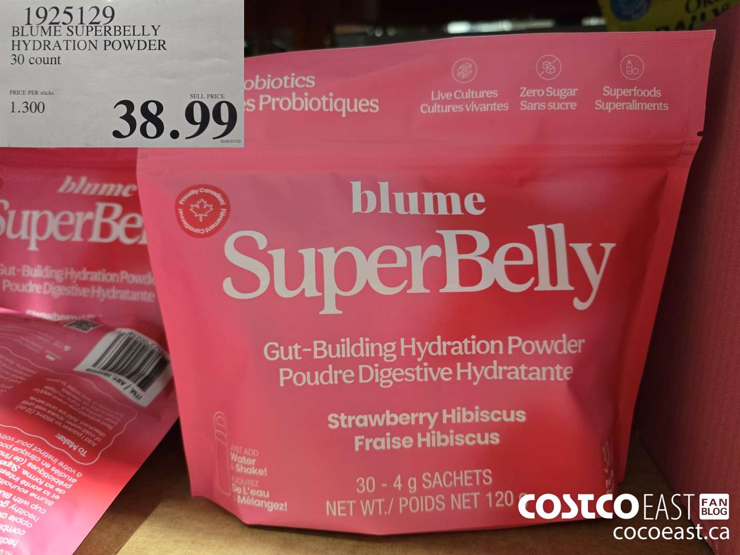 1925129 BLUME SUPERBELLY HYDRATION POWDER 30 count $38.99