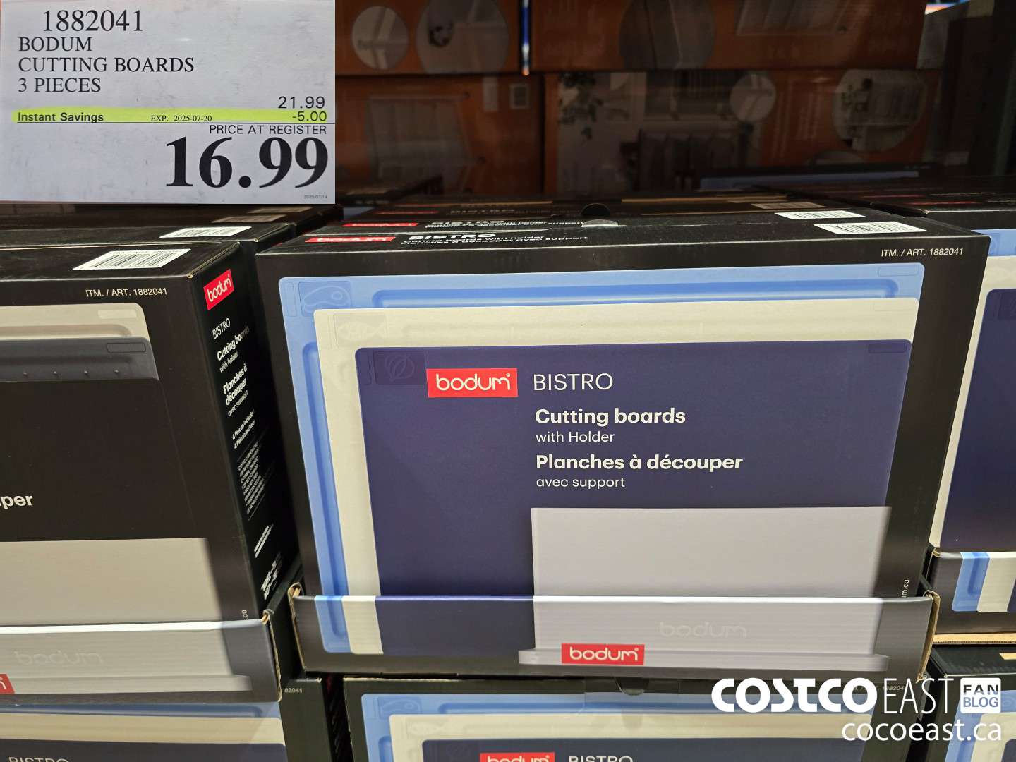 1882041 BODUM CUTTING BOARDS 3 PIECES ($5.00 INSTANT SAVINGS EXPIRES ON 2025-07-20) $16.99