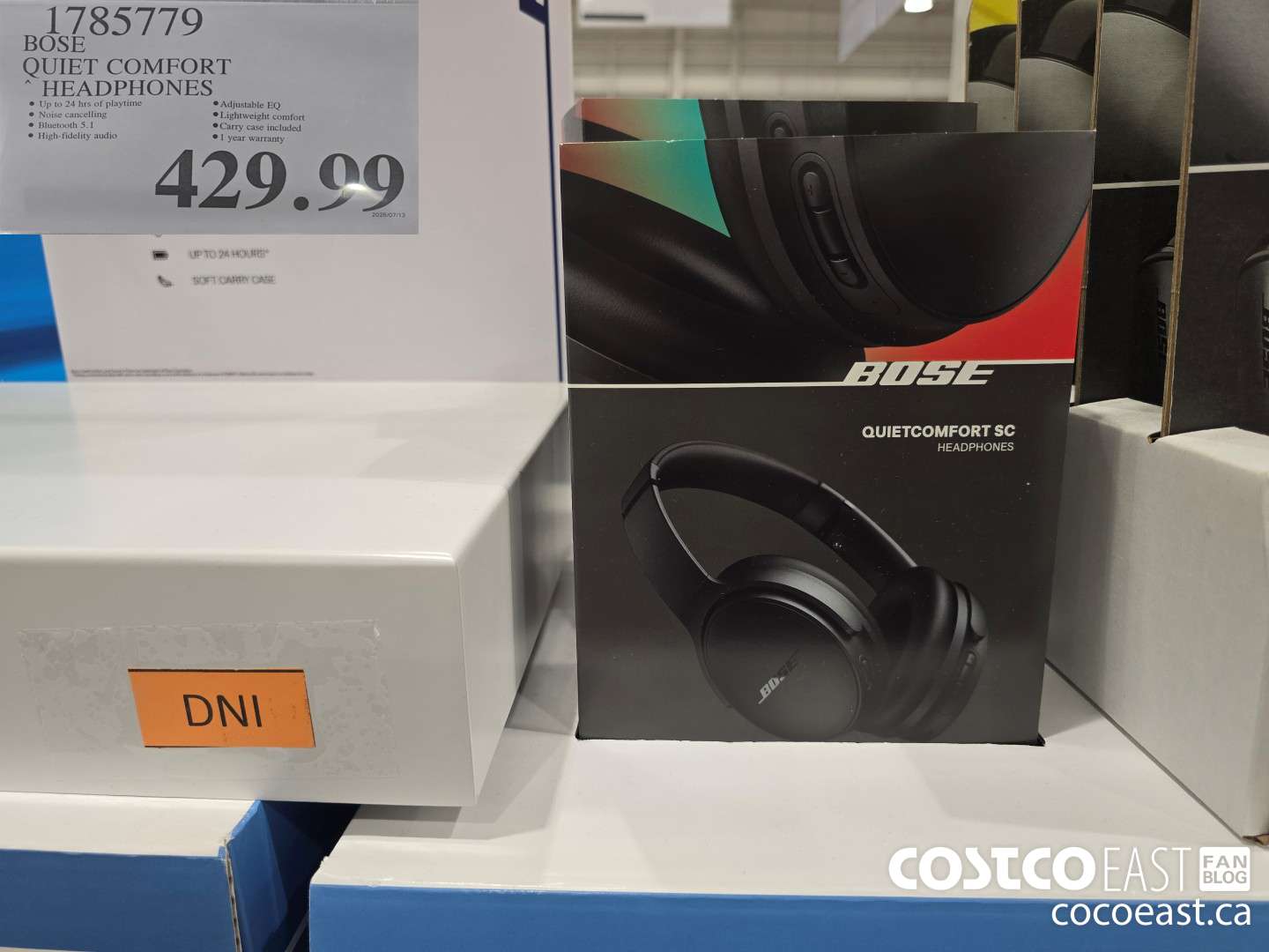 1785779 BOSE QUIET COMFORT HEADPHONES $429.99