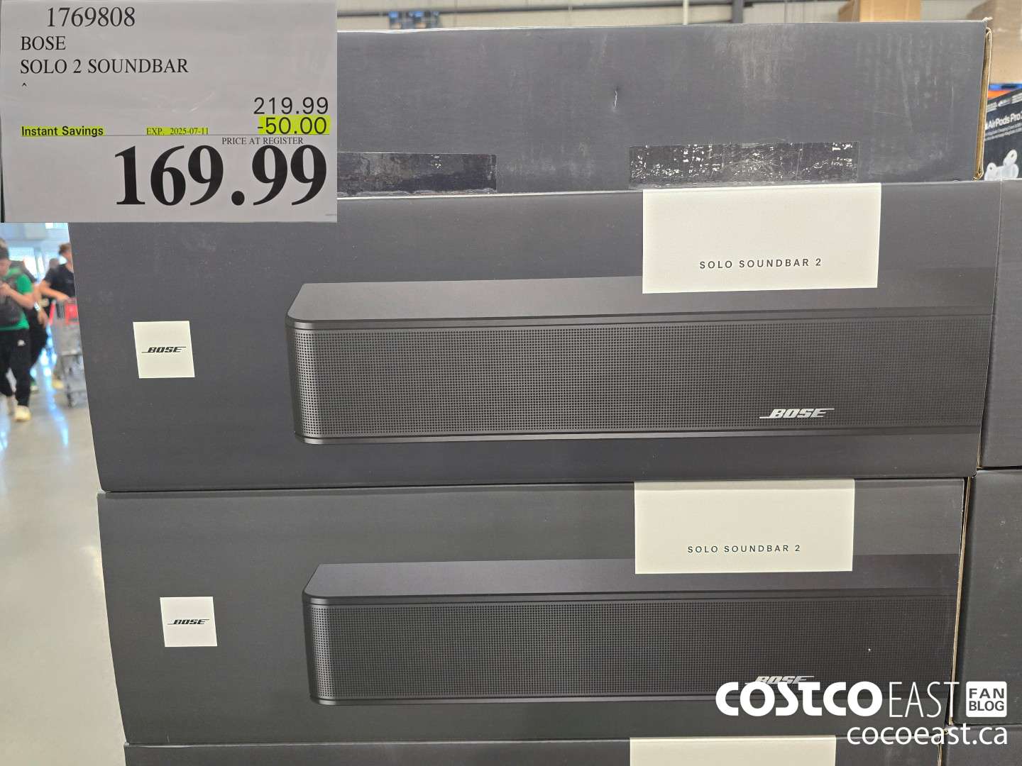 1769808 BOSE SOLO 2 SOUNDBAR ($50.00 INSTANT SAVINGS EXPIRES ON 2025-07-11) $169.99