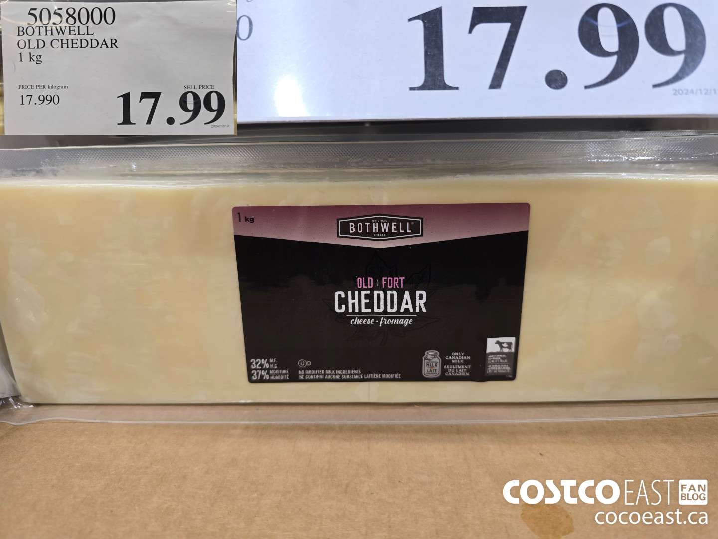 5058000 BOTHWELL OLD CHEDDAR 1kg  $17.99