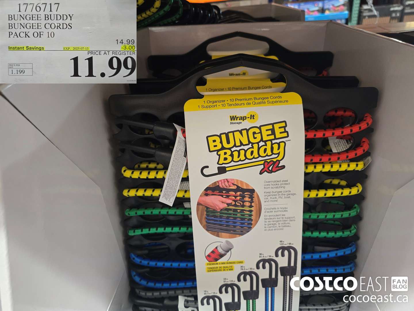 1776717 BUNGEE BUDDY BUNGEE CORDS PACK OF 10 ($3.00 INSTANT SAVINGS EXPIRES ON 2025-07-13) $11.99