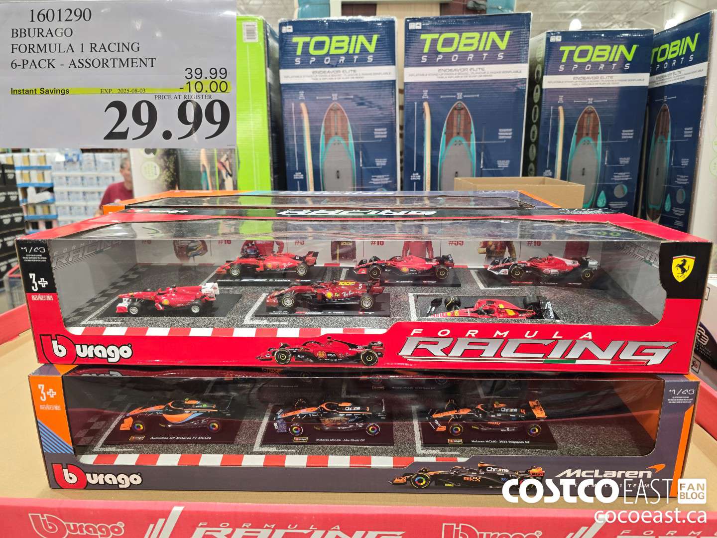 1601290 BURAGO FORMULA 1 RACING 6-PACK - ASSORTMENT ($10.00 INSTANT SAVINGS EXPIRES ON 2025-08-03) $29.99