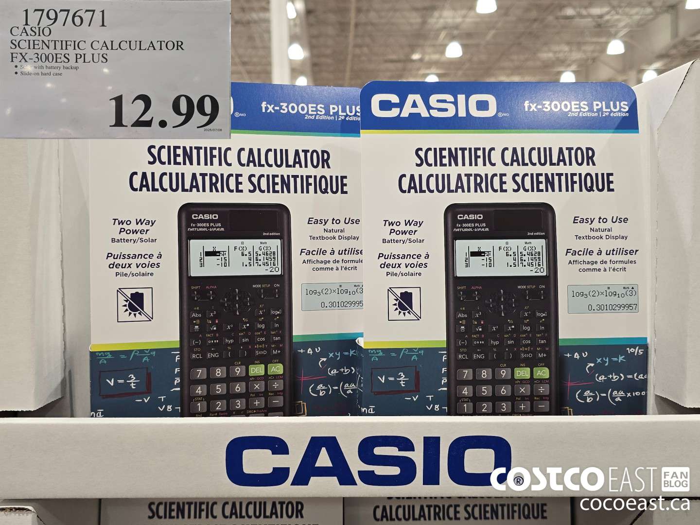 1797671 CASIO SCIENTIFIC CALCULATOR FX-300ES PLUS $12.99