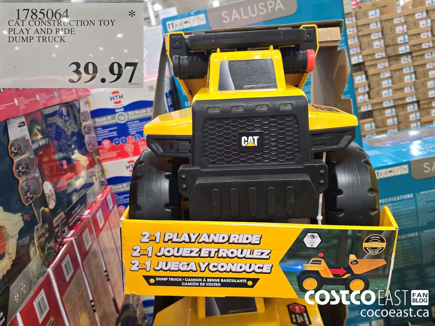 1785064 CAT CONSTRUCTION TOY PLAY AND RIDE DUMP TRUCK $39.97