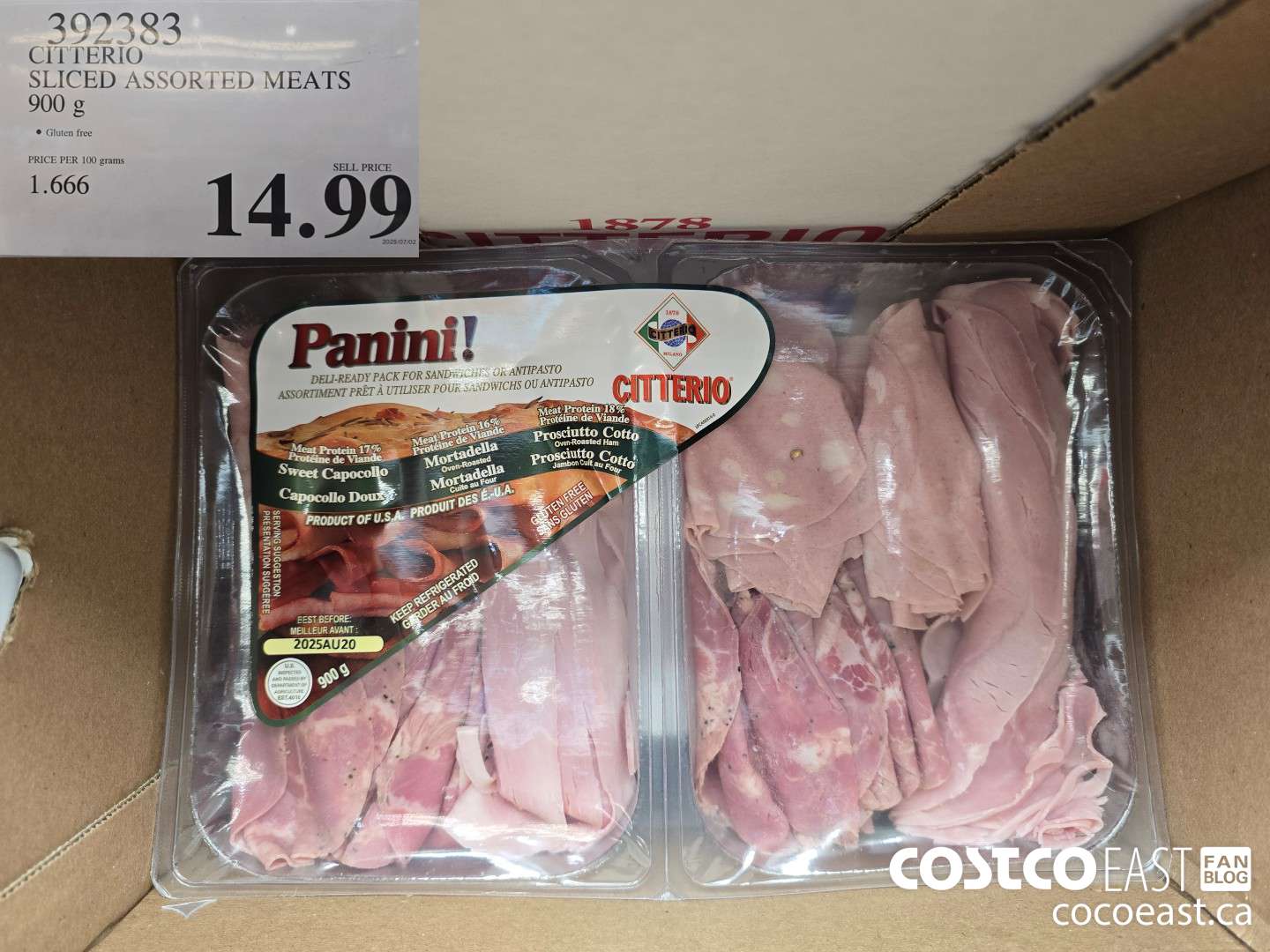 392383 CITTERIO SLICED ASSORTED MEATS 900 g $14.99