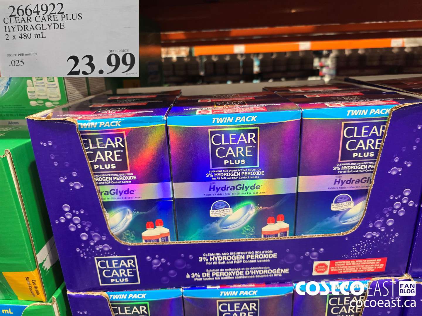 2664922 CLEAR CARE PLUS HYDRAGLYDE 2 x 480 mL $23.99
