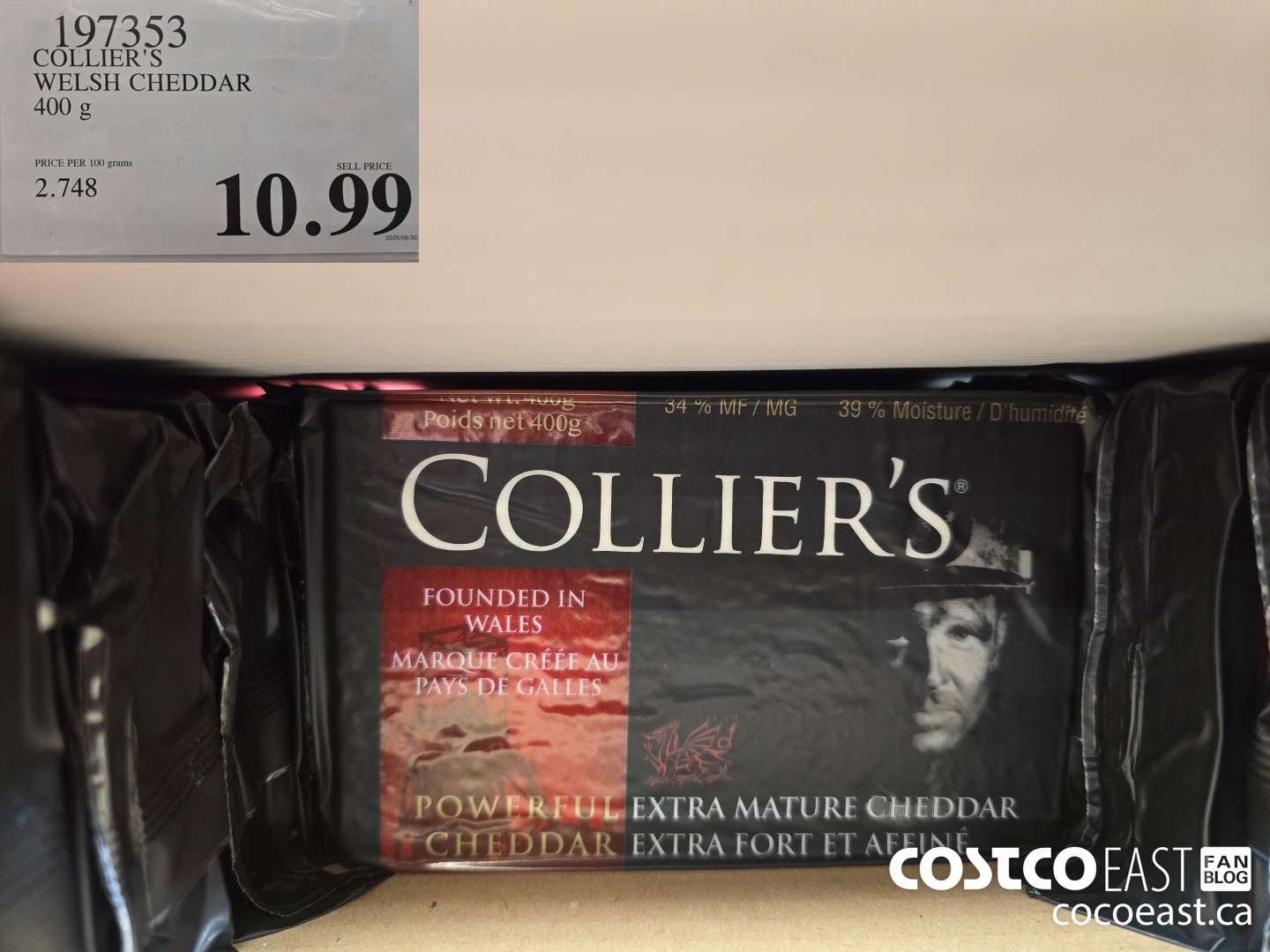 197353 COLLIER'S WELSH CHEDDAR 400 g $10.99