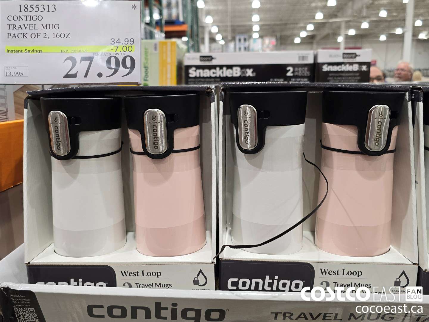1855313 CONTIGO TRAVEL MUG PACK OF 2, 16 OZ ($7.00 INSTANT SAVINGS EXPIRES ON 2025-07-20) $27.99