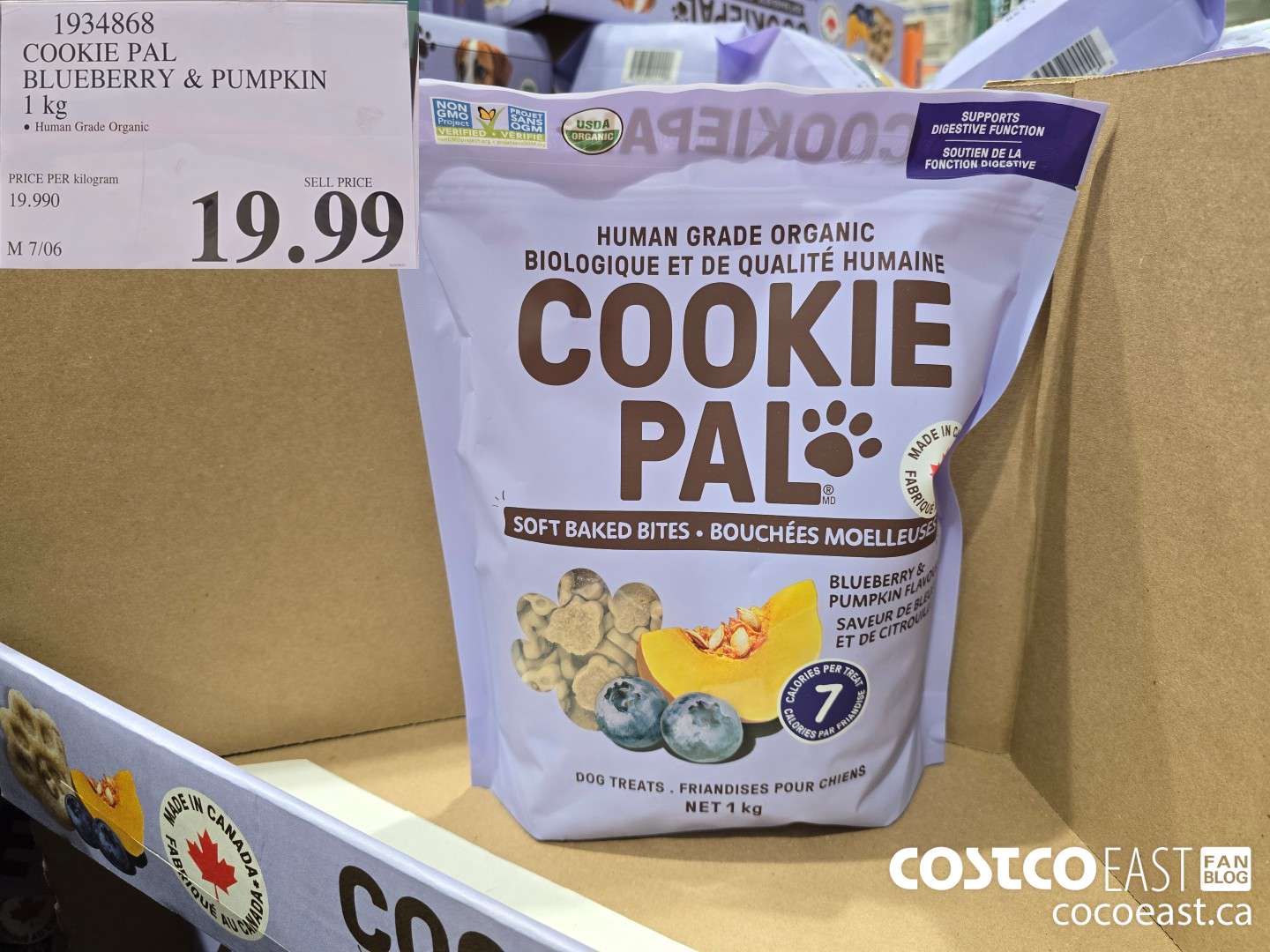 1934868 COOKIE PAL BLUEBERRY & PUMPKIN 1 KG $19.99