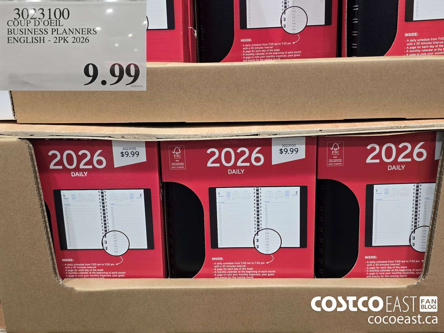 3023100 COUP D'OEIL BUSINESS PLANNFPS ENGLISH - 2PK 2024 $9.99