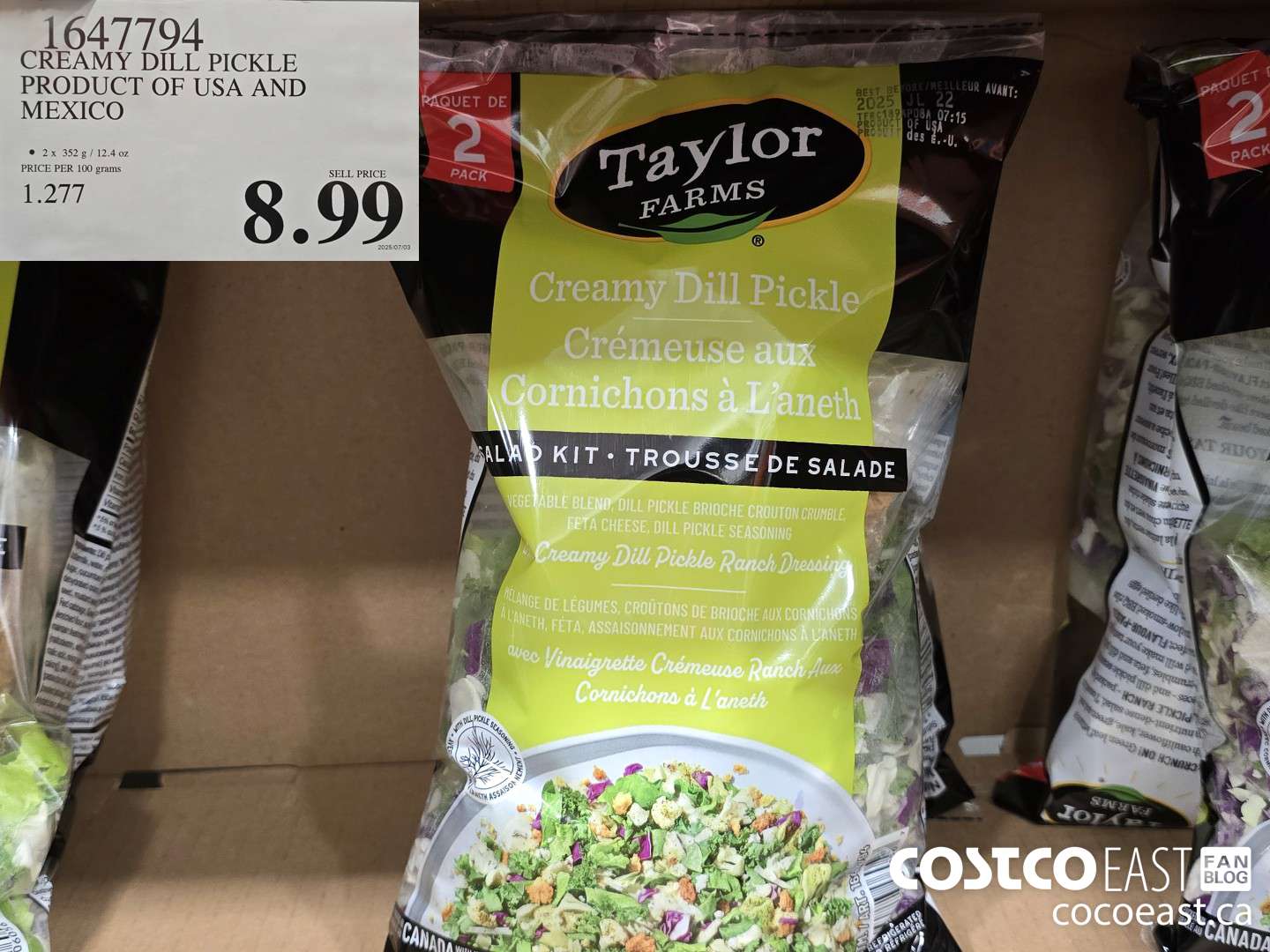 1647794 CREAMY DILL PICKLE PRODUCT OF MEXICO AND USA $8.99