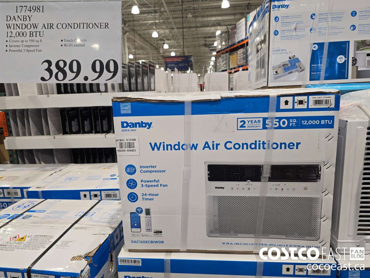 1774981 DANBY WINDOW AIR CONDITIONER 12,000 BTU $389.99