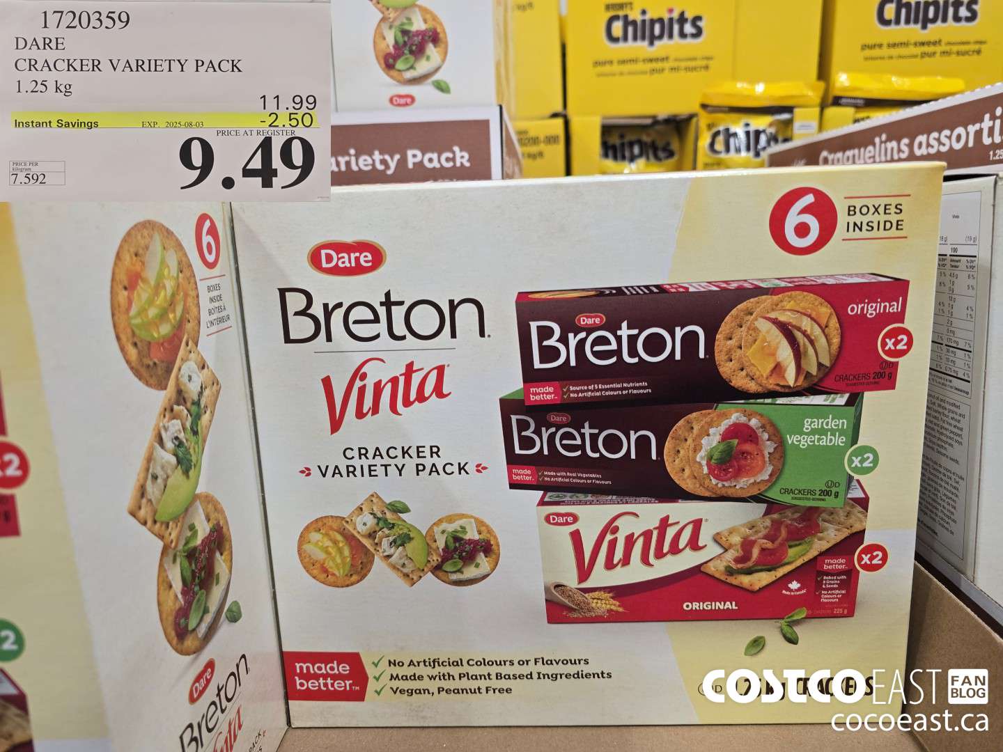 1720359 DARE CRACKER VARIETY PACK 1.25 kg ($2.50 INSTANT SAVINGS EXPIRES ON 2025-08-03) $9.49