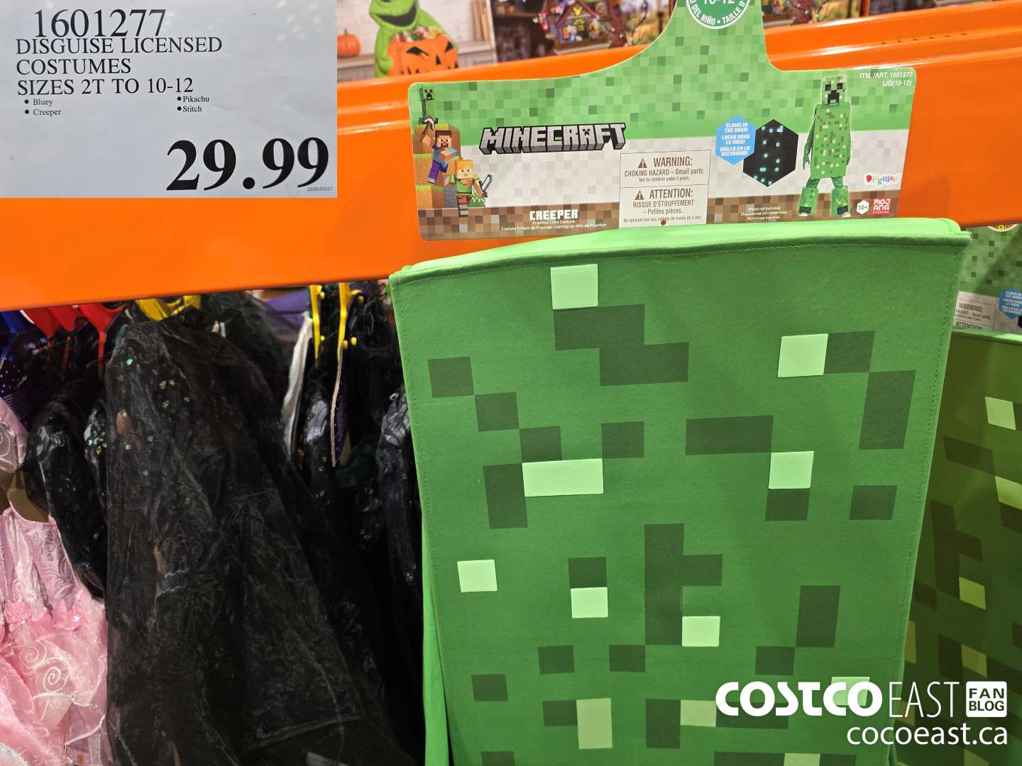 1601277 DISGUISE LICENSED COSTUMES SIZES 2T TO 10-12. $29.99