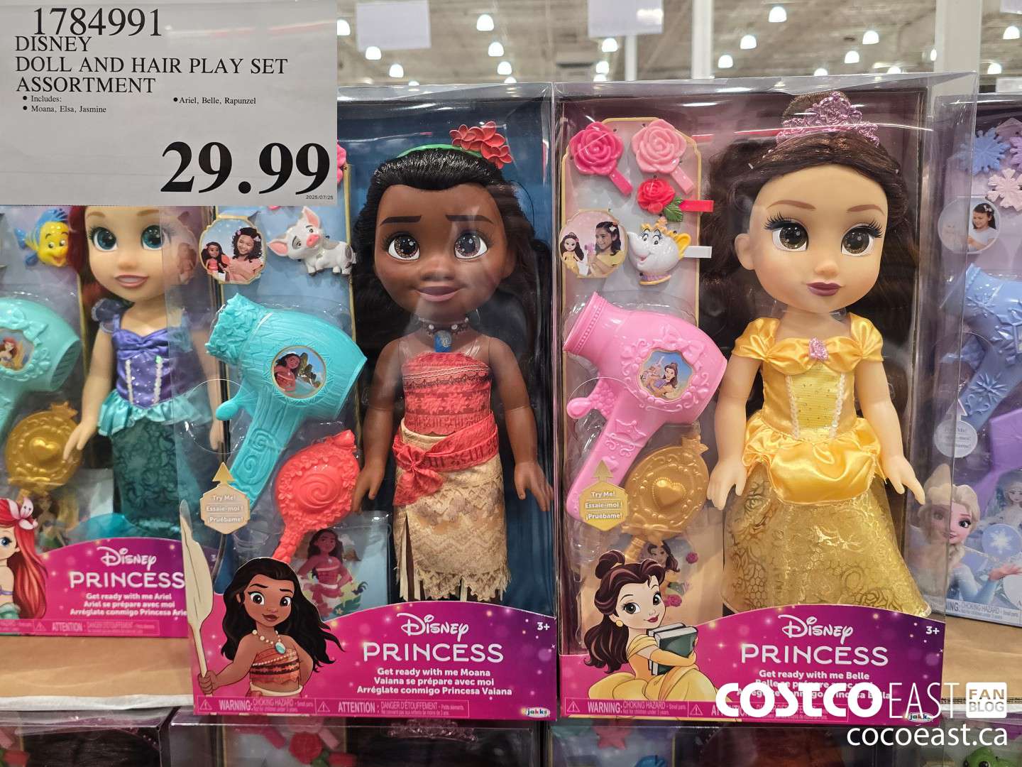 1784991 DISNEY DOLL AND HAIR PLAY SET ASSORTMENT $29.99