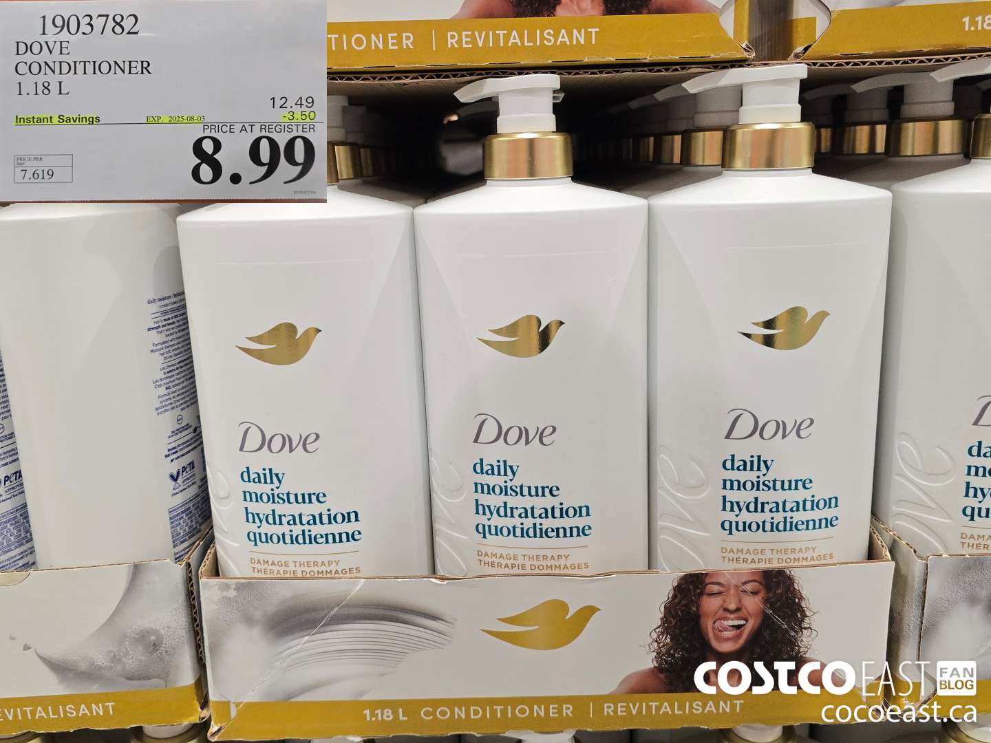 1903782 DOVE CONDITIONER 1.18 L ($3.50 INSTANT SAVINGS EXPIRES ON 2025-08-03) $8.99