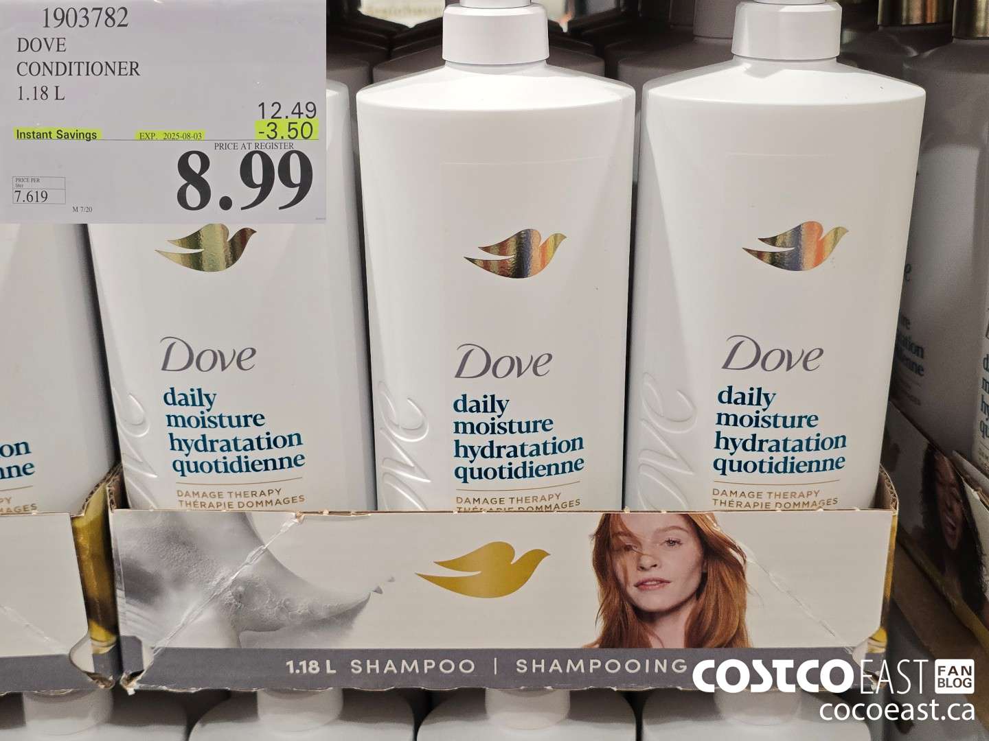 1903782 DOVE CONDITIONER 1.18 L ($3.50 INSTANT SAVINGS EXPIRES ON 2025-08-03) $8.99