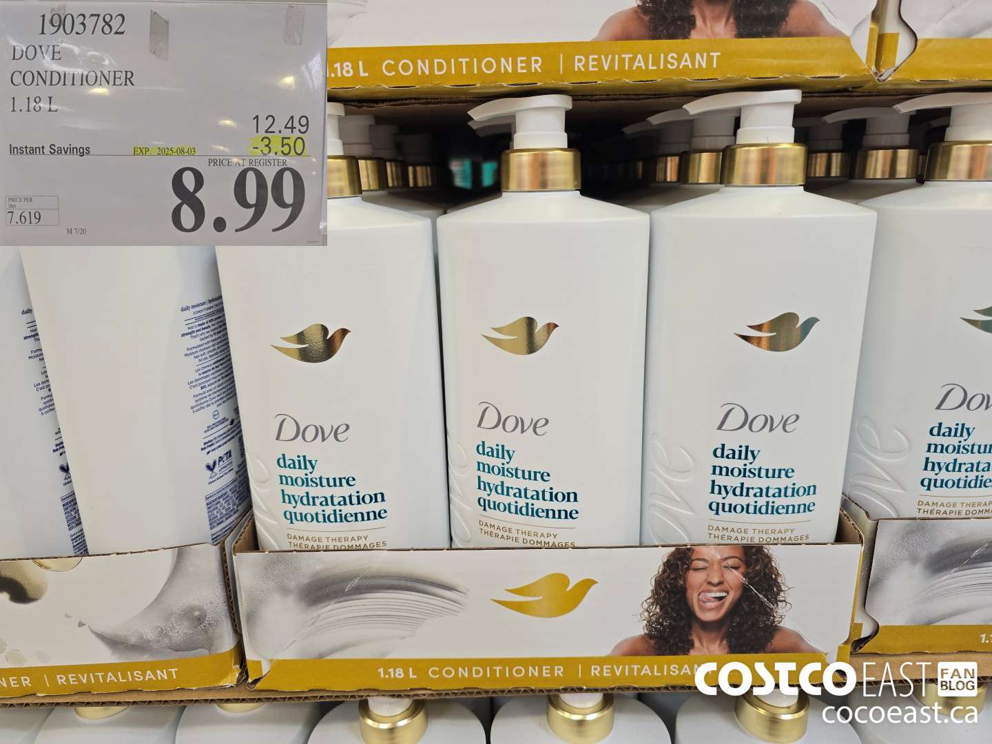 1903782 DOVE CONDITIONER 1.18 L ($3.50 INSTANT SAVINGS EXPIRES ON 2025-08-03) $8.99