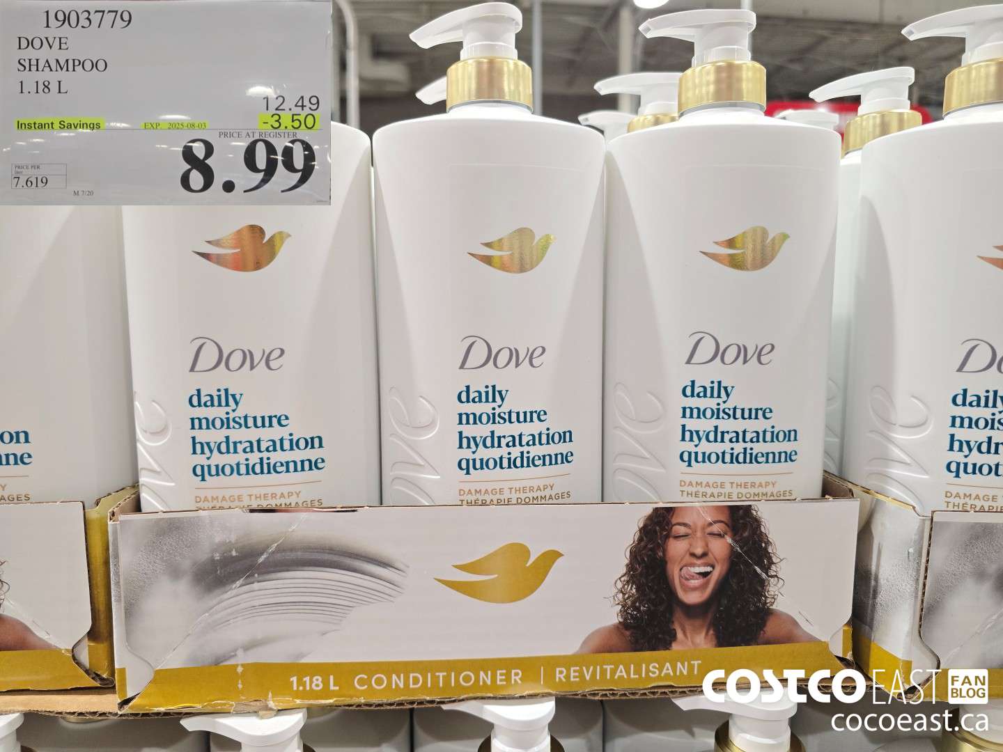 1903779 DOVE SHAMPOO 1.18 L ($3.50 INSTANT SAVINGS EXPIRES ON 2025-08-03) $8.99