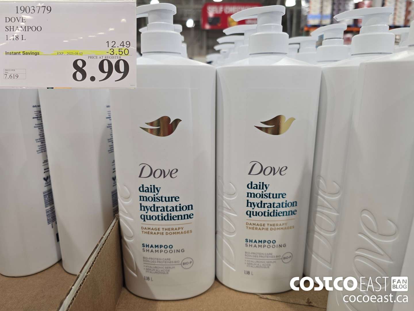 1903779 DOVE SHAMPOO 1.18 L ($3.50 INSTANT SAVINGS EXPIRES ON 2025-08-03) $8.99