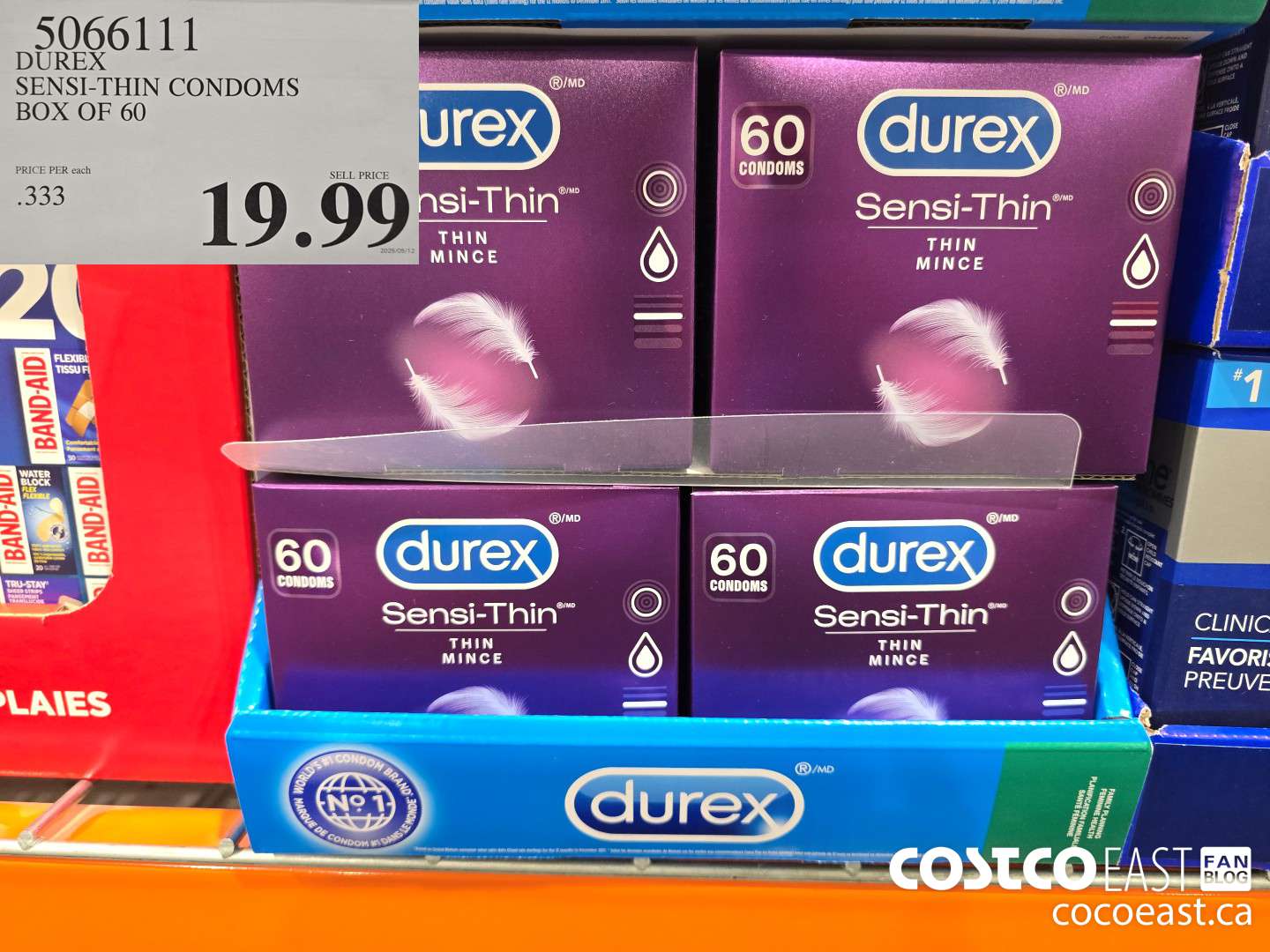 5066111 DUREX SENSI-THIN CONDOMS BOX OF 60 $19.99