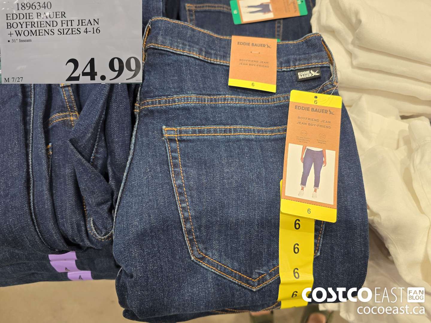 1896340 EDDIE BAUER BOYERIEND FIT JEAN + WOMENS SIZES 4-16 $24.99