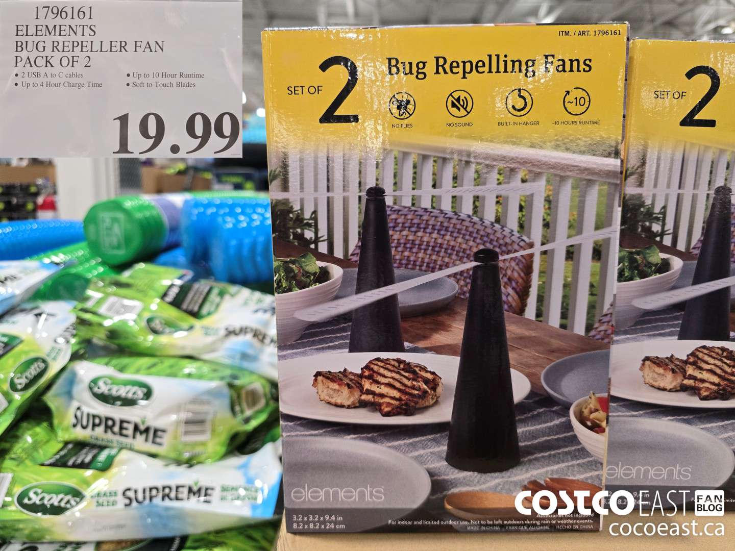 1796161 ELEMENTS BUG REPELLER FAN PACK OF 2 $19.99