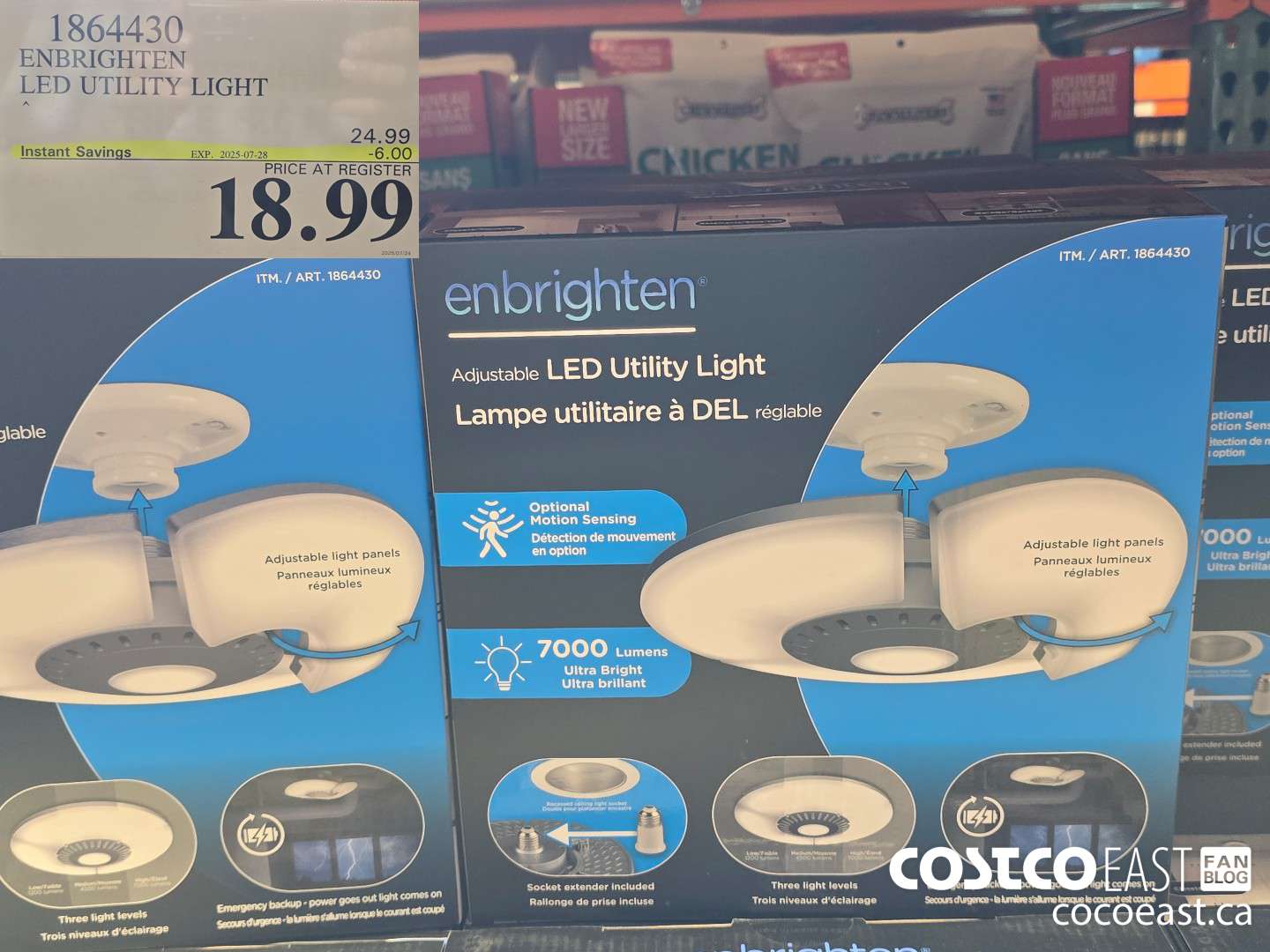 1864430 ENBRIGHTEN LED UTILITY LIGHT ($6.00 INSTANT SAVINGS EXPIRES ON 2025-07-28) $18.99