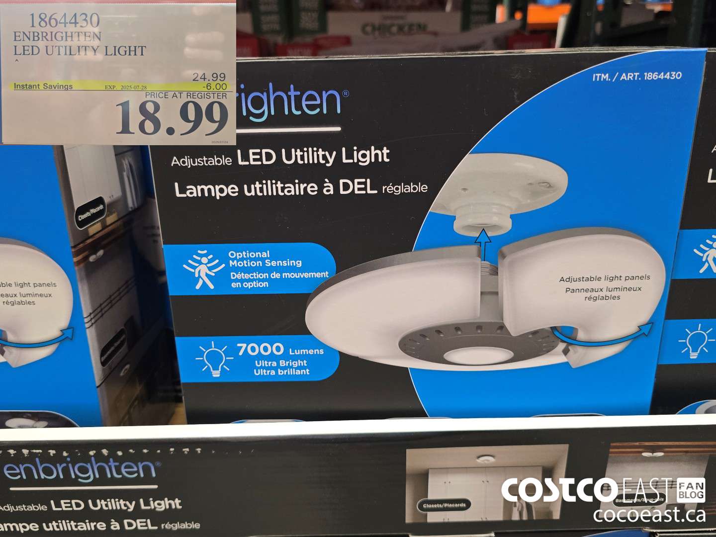 1864430 ENBRIGHTEN LED UTILITY LIGHT ($6.00 INSTANT SAVINGS EXPIRES ON 2025-07-28) $18.99