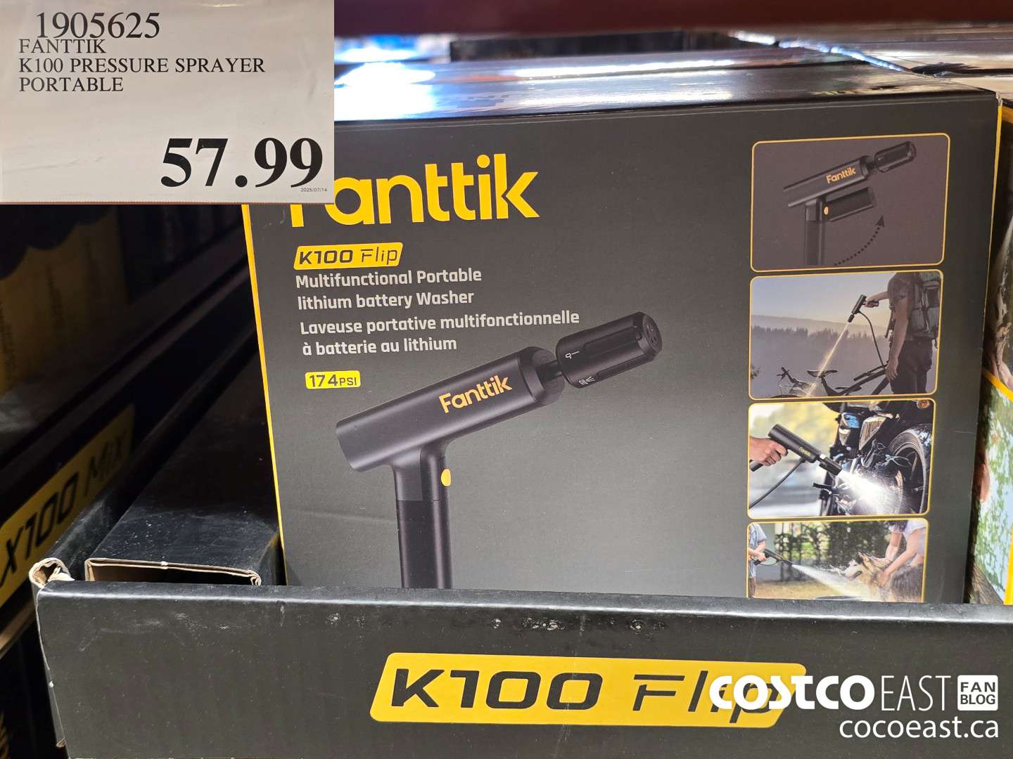 1905625 FANTTIK K100 PRESSURE SPRAYER PORTABLE $57.99