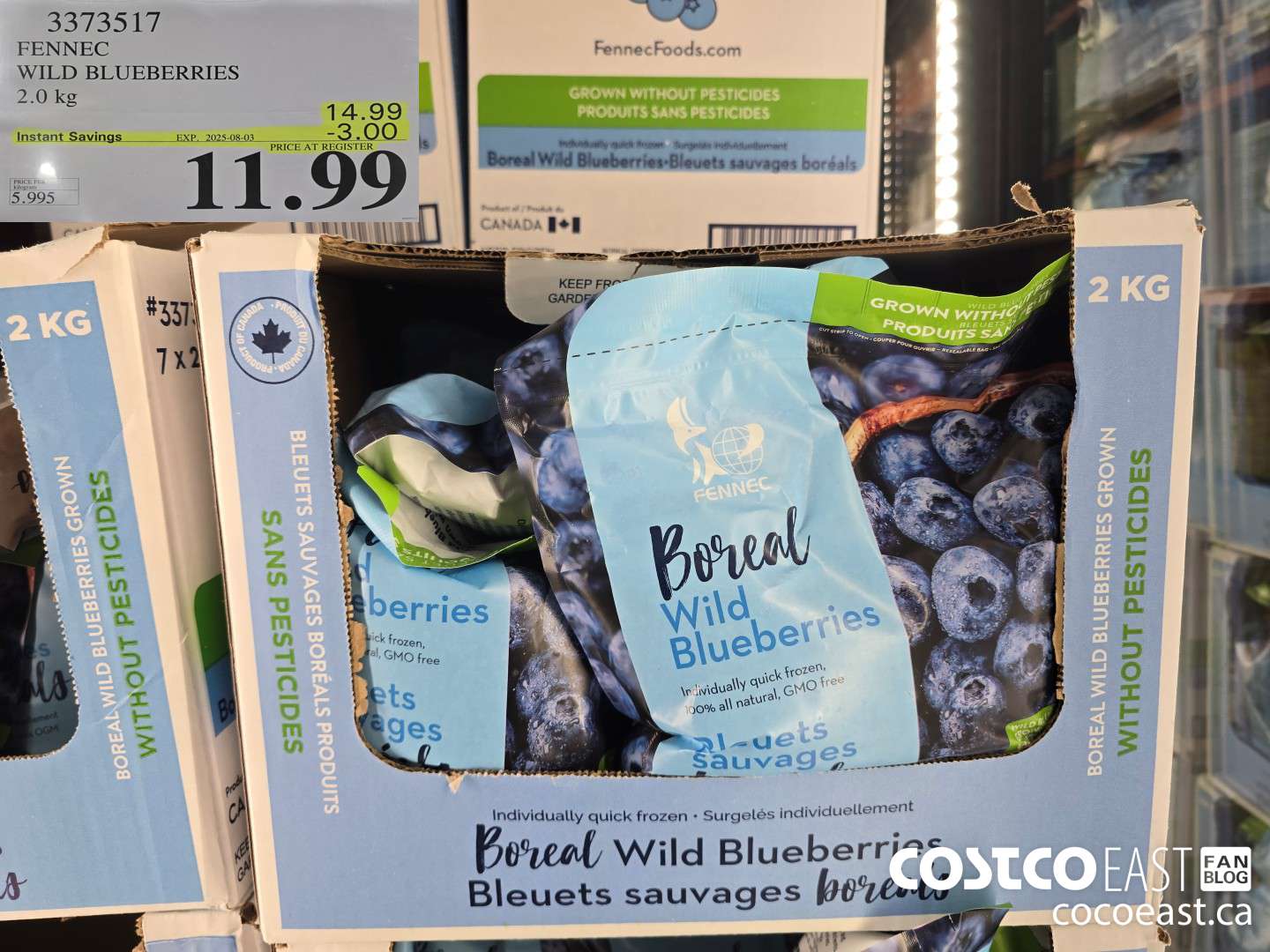 3373517 FENNEC WILD BLUEBERRIES 2.0 kg ($3.00 INSTANT SAVINGS EXPIRES ON 2025-08-03) $11.99