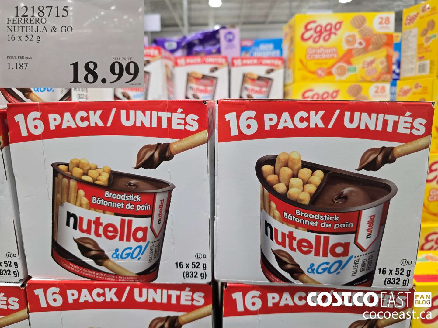 1218715 FERRERO NUTELLA & GO 16 x 52g $18.99