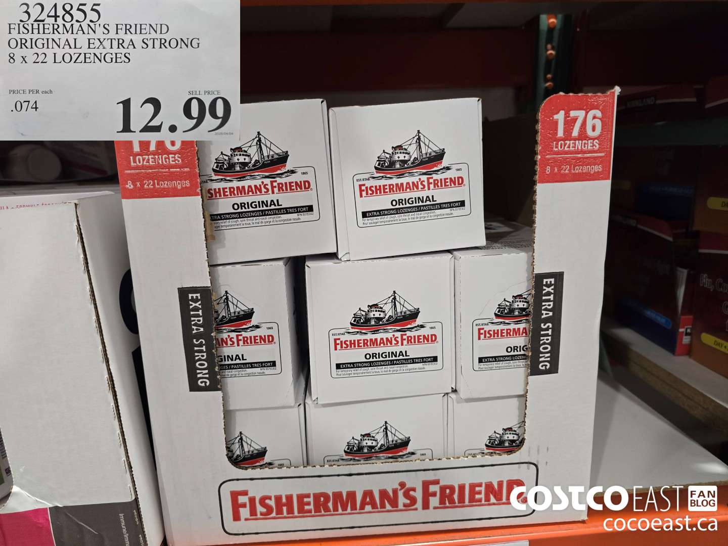 324855 FISHERMAN'S FRIEND ORIGINAL EXTRA STRONG 8 X 22 LOZENGES $12.99