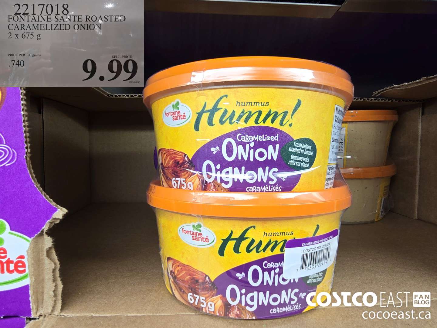 2217018 FONTAINE SANTE ROASTED CARAMELIZED ONION 2 X 675 G $9.99