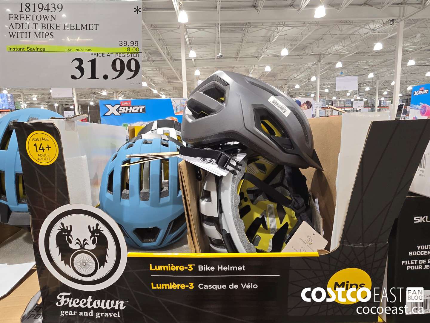 1819439 FREETOWN ADULT BIKE HELMET WITH MIPS  ($8.00 INSTANT SAVINGS EXPIRES ON 2025-07-06) $31.99