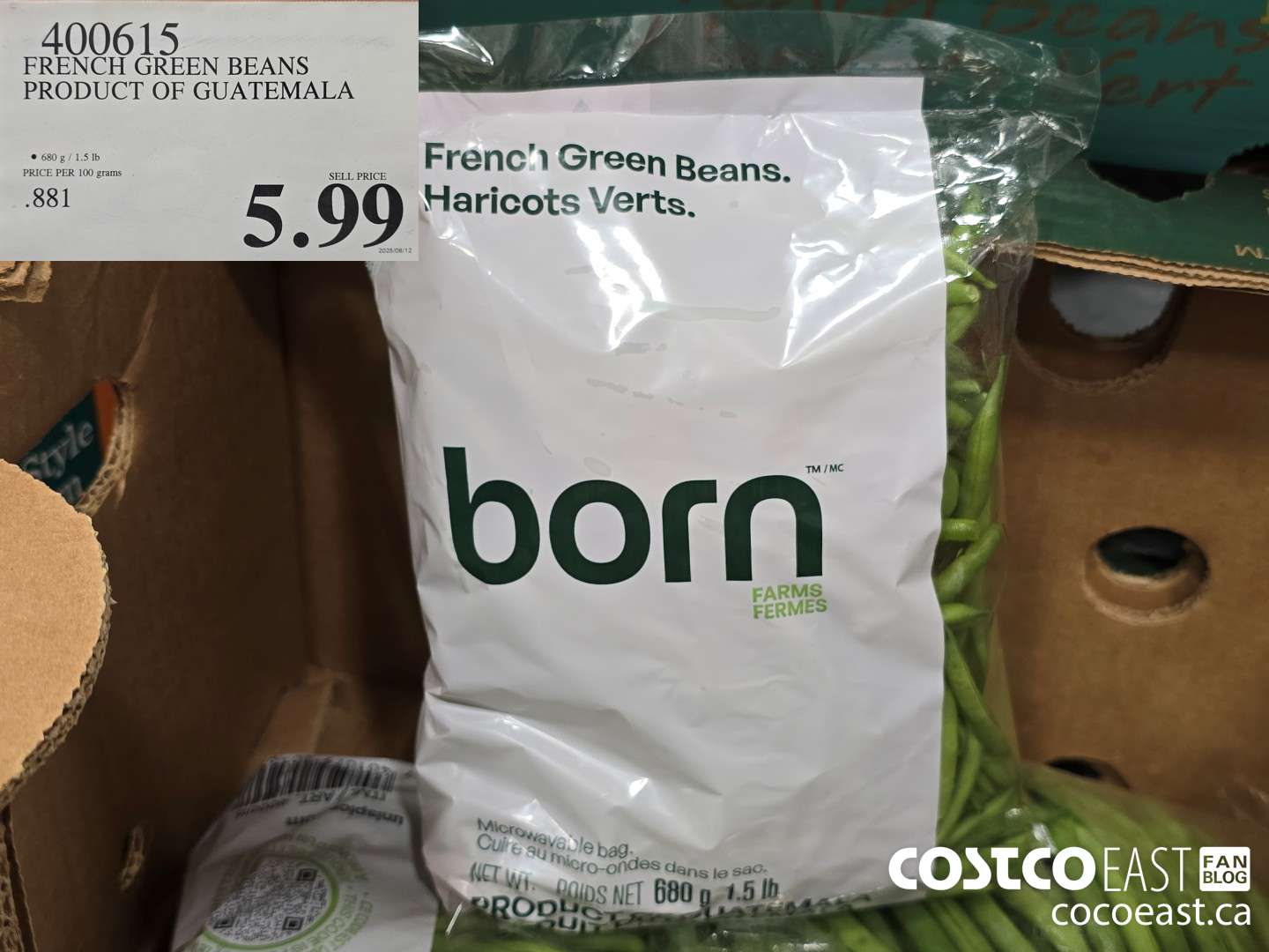 400615 FRENCH GREEN BEANS PRODUCT OF GUATEMALA $5.99