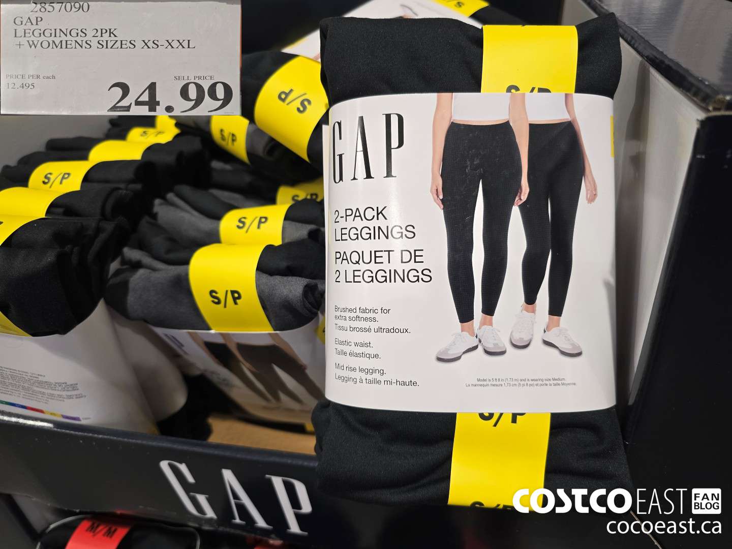 2857090 GAP LEGGINGS 2 PACK + WOMENS SIZES XS-XXL $24.99