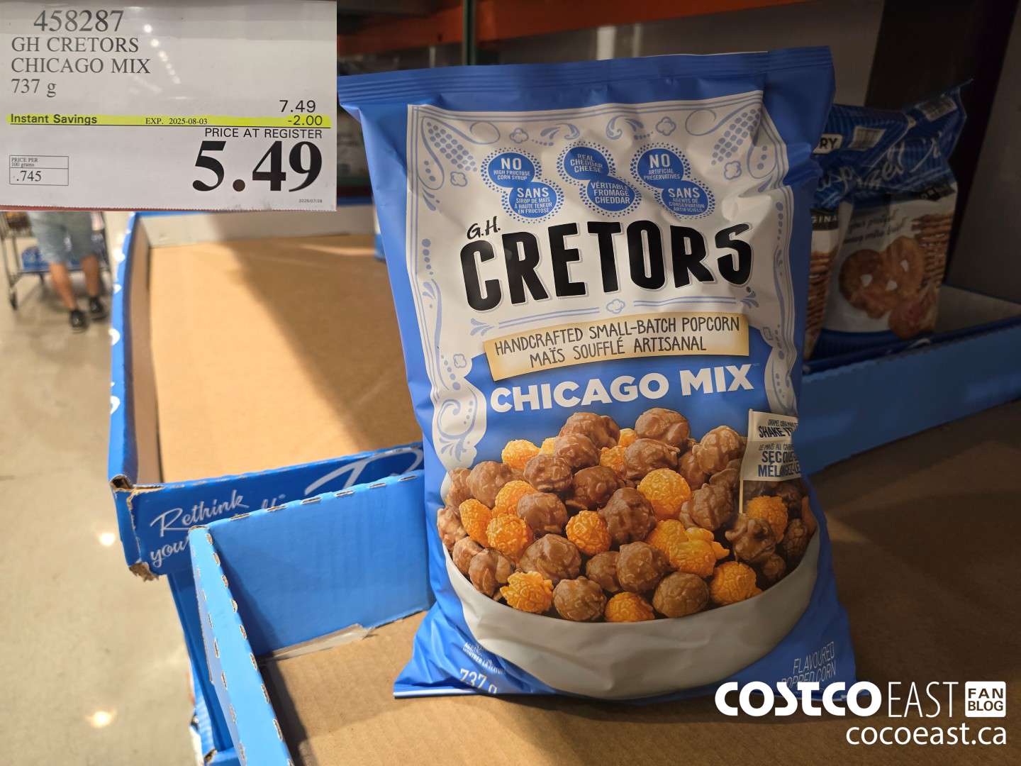 458287 GH CRETOR'S CHICAGO MIX 737 g ($2.00 INSTANT SAVINGS EXPIRES ON 2025-08-03) $5.49