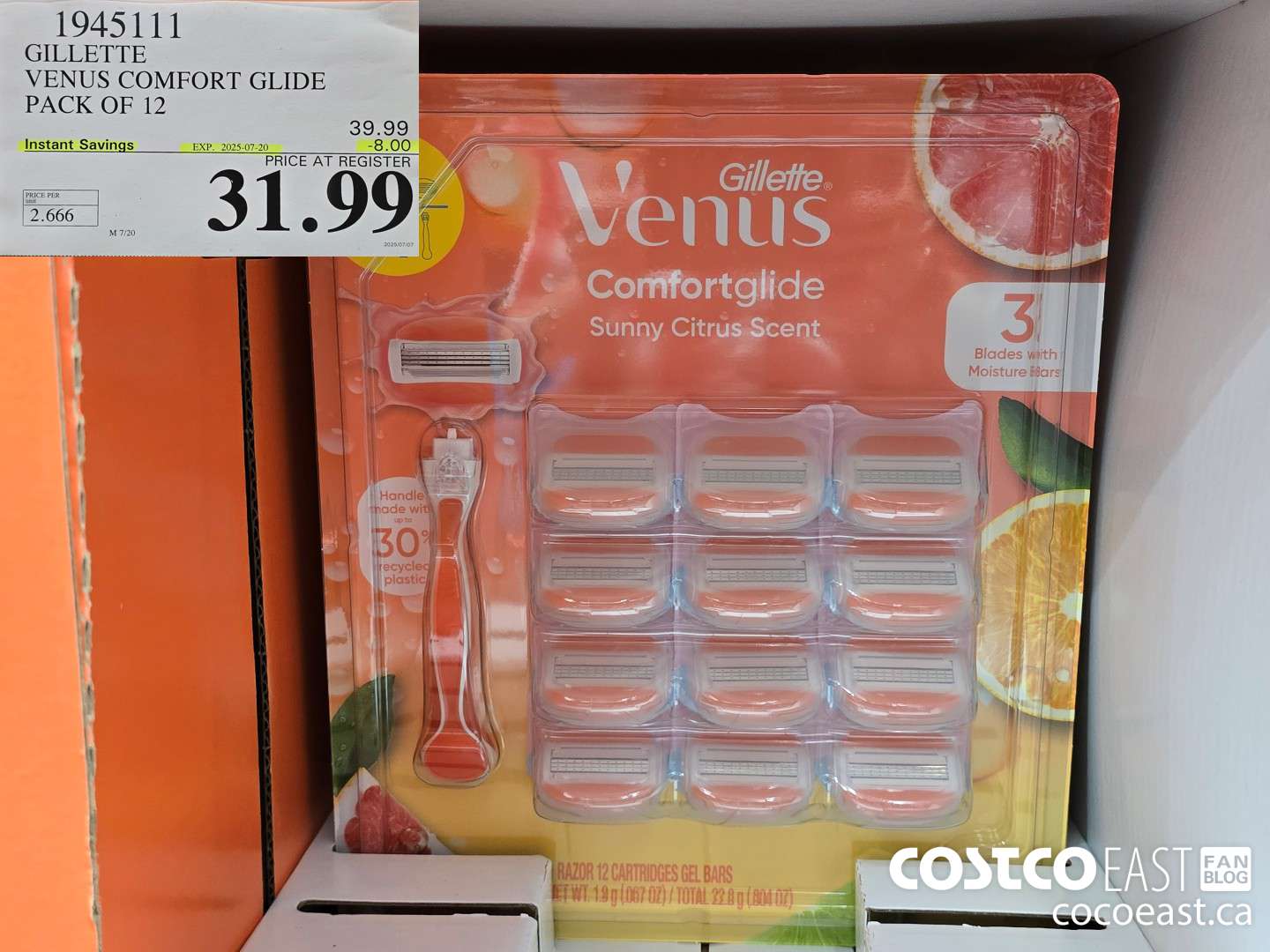 1945111 GILLETTE VENUS COMFORT GLIDE PACK OF 12 ($8.00 INSTANT SAVINGS EXPIRES ON 2025-07-20) $31.99