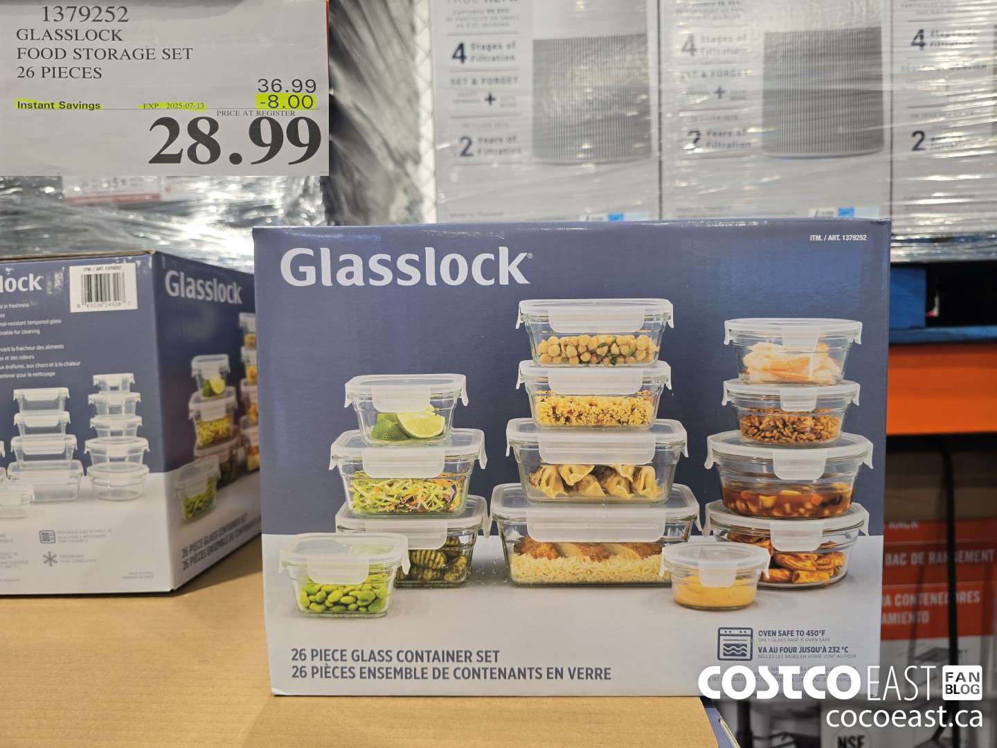 1379252 GLASSLOCK FOOD STORAGE SET 26 PIECES ($8.00 INSTANT SAVINGS EXPIRES ON 2025-07-13) $28.99