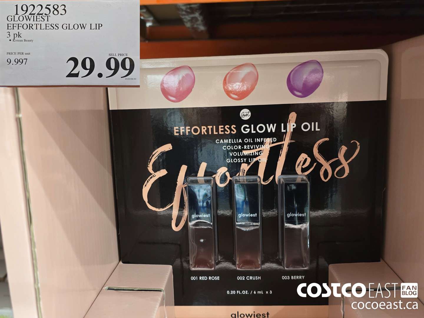 1922583 GLOWIEST EFFORTLESS GLOW LIP 3 PK $29.99
