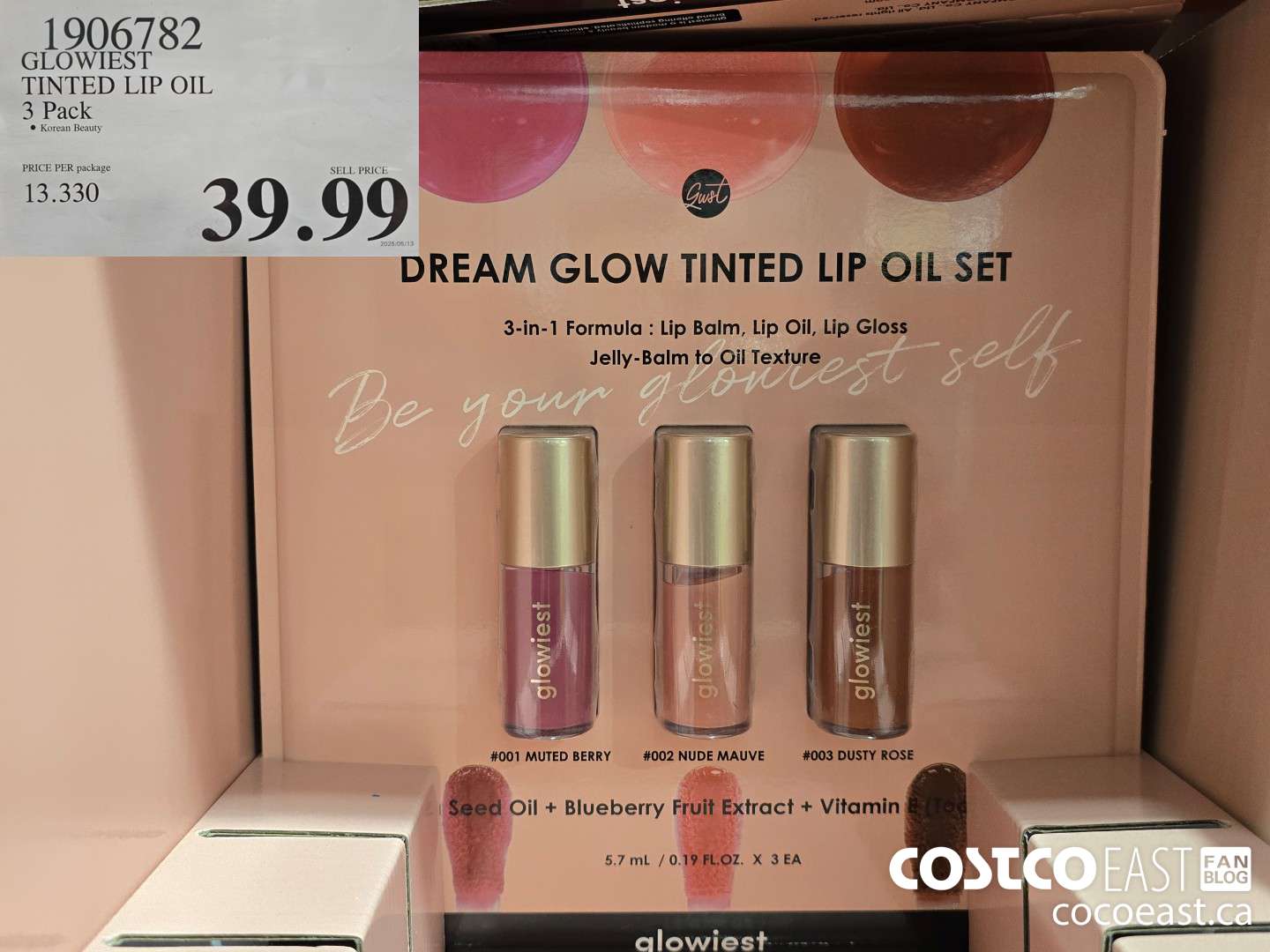 1906782 GLOWIEST TINTED LIP OIL 3 Pack $39.99