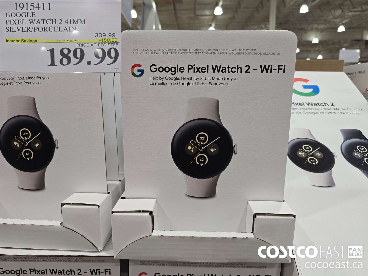 1915411 GOOGLE PIXEL WATCH 2 41MM SILVER/PORCELAIN ($150.00 INSTANT SAVINGS EXPIRES ON 2025-07-22) $189.99
