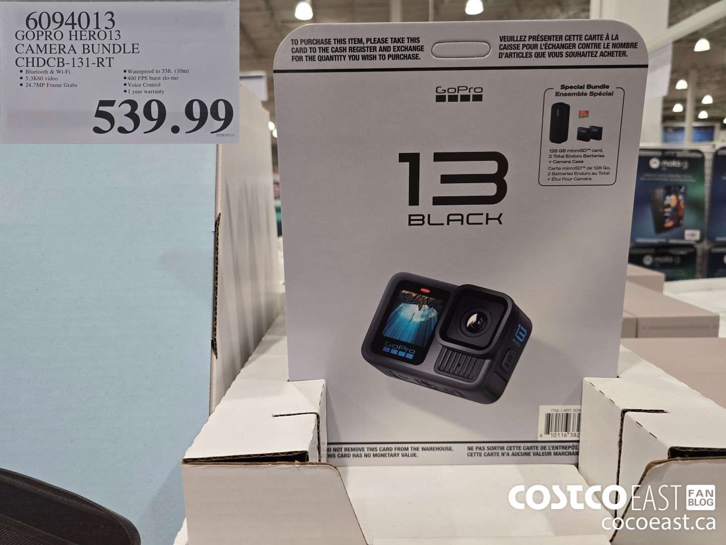 6094013 GOPRO HERO 13 BUNDLE CHDCB-131-RT $539.99