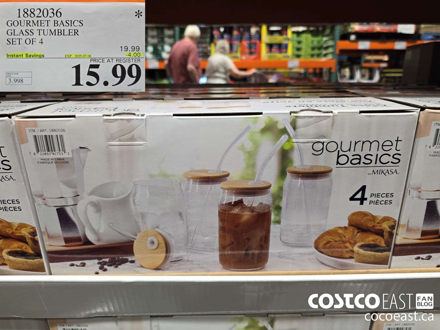 1882036 GOURMET BASICS GLASS TUMBLER SET OF 4 ($4.00 INSTANT SAVINGS EXPIRES ON 2025-07-06) $15.99