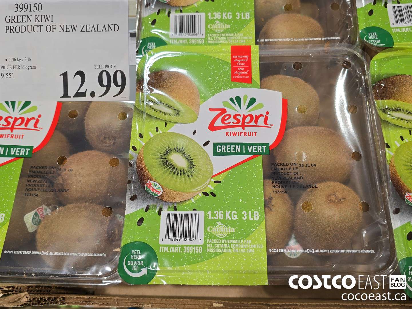 399150 GREEN KIWI PRODUCT OF NEW ZEALAND $12.99