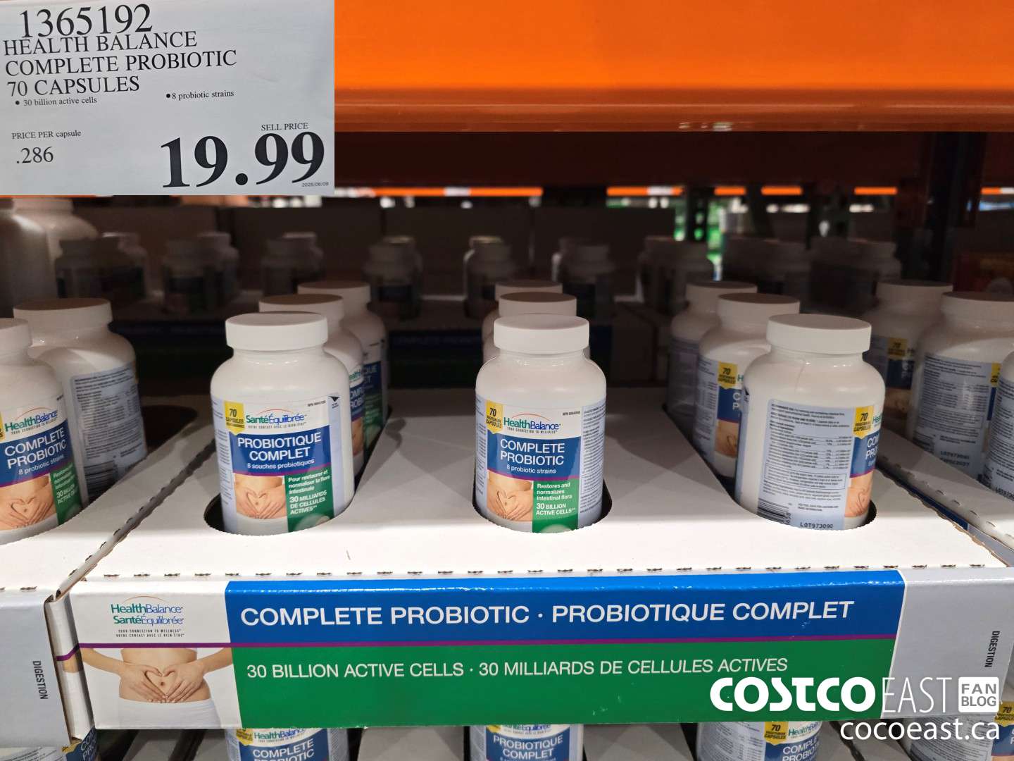 1365192 HEALTH BALANCE COMPLETE PROBIOTIC 70 CAPSULES $19.99